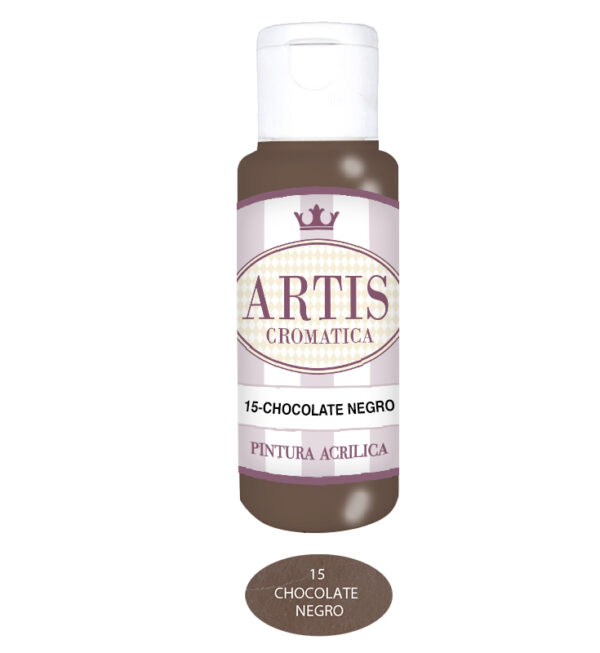 ARTIS-15 CHOCOLATE NEGRO (60ML) PINTURA ACRILICA ARTIS CROMATICA