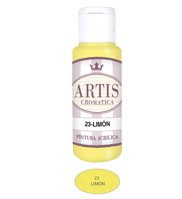 ARTIS-23 LIMÓN (60ML) PINTURA ACRILICA ARTIS CROMATICA