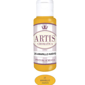 ARTIS-25 AMARILLO HUEVO (60ML) PINTURA ACRILICA ARTIS CROMATICA
