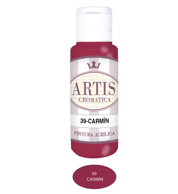 ARTIS-39 CARMÍN (60ML) PINTURA ACRILICA ARTIS CROMATICA