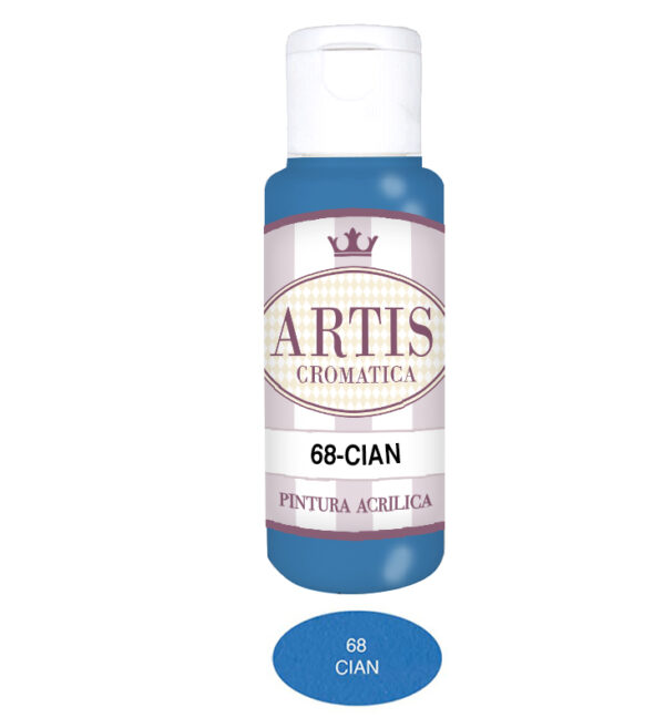 ARTIS-68 CIAN (60ML) PINTURA ACRILICA ARTIS CROMATICA