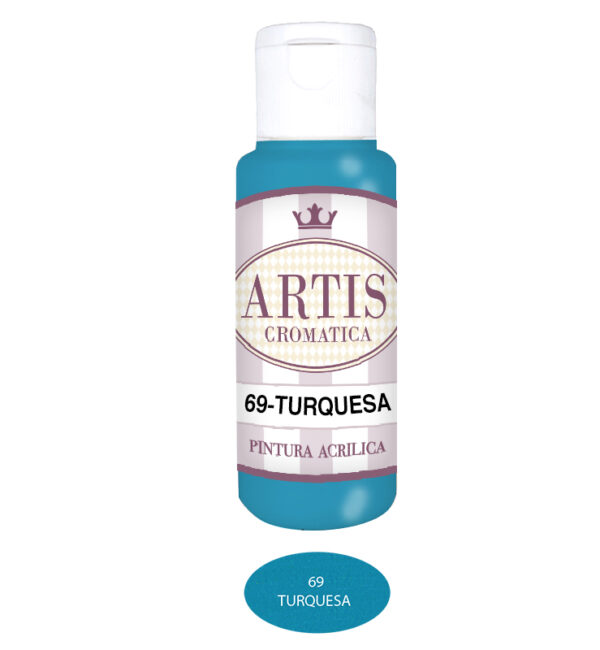 ARTIS-69 TURQUESA (60ML) PINTURA ACRILICA ARTIS CROMATICA
