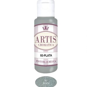 ARTIS-92 PLATA (60ML) PINTURA ACRILICA METALIZADA