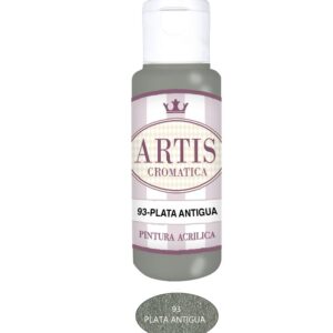 ARTIS-93 PLATA ANTIGUA (60ML) PINTURA ACRILICA METALIZADA