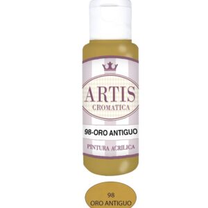 ARTIS-98 ORO ANTIGUO (60ML) PINTURA ACRILICA METALIZADA