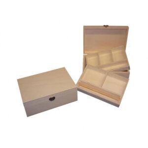 Caja joyero pequeña divisiones b/ anillos.