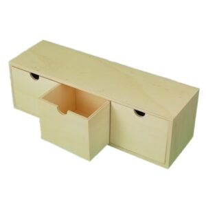 Caja 3 cajones rectangular
