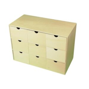 Caja 9 cajones rectangular.