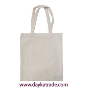 BOL-0009 TOTE BAG TELA SACO CREMA.  Tote bag de tela saco crema sin cremallera