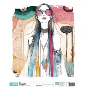 TRANSFER DTF TEXTIL 25x30cm. Boho Girl 2